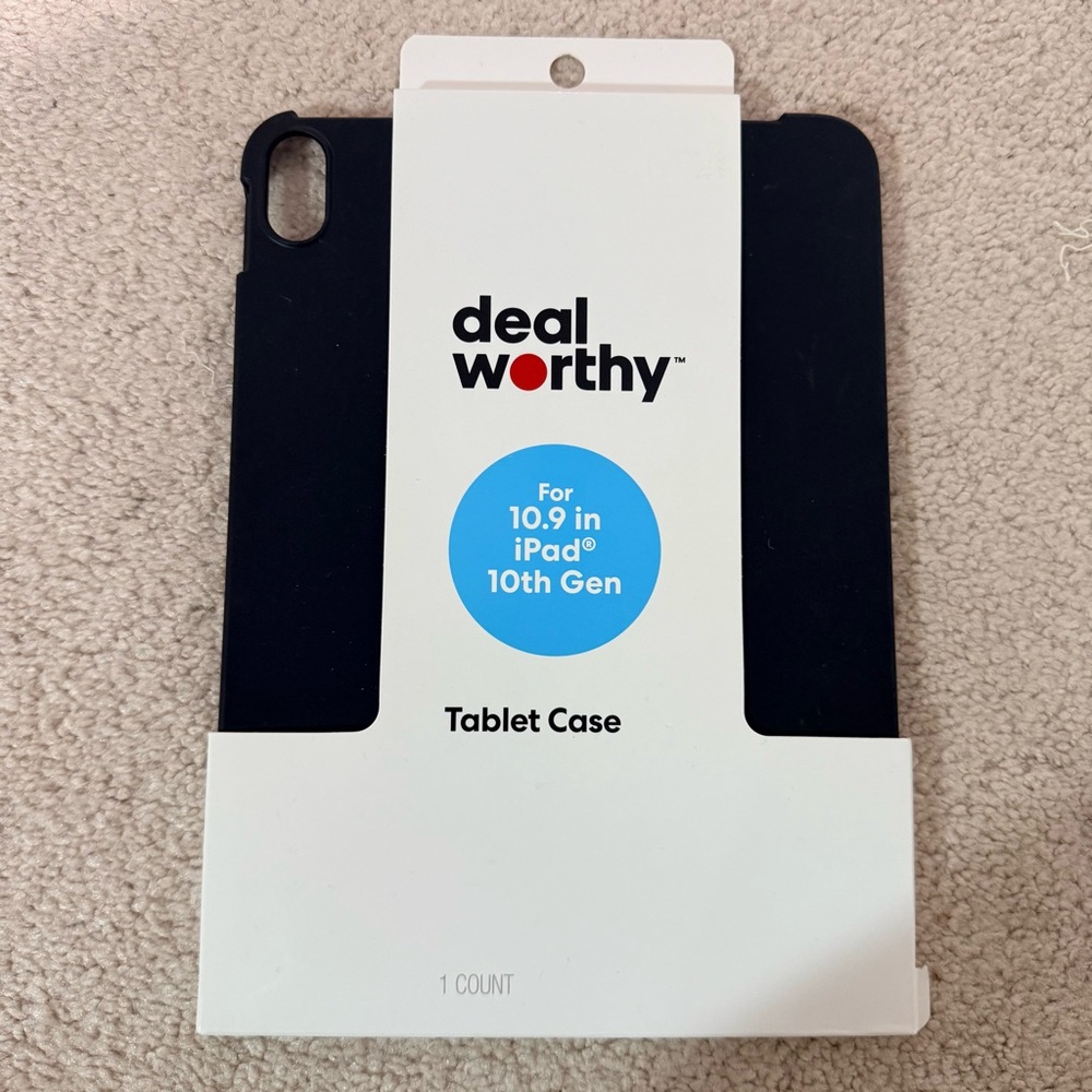 Black Tablet Case for 10.9" iPad 10th Gen